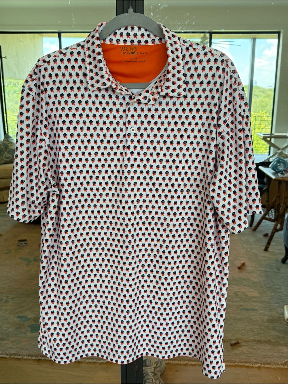 Woodnerry Horn Legend Polo with Orange & Black Logo